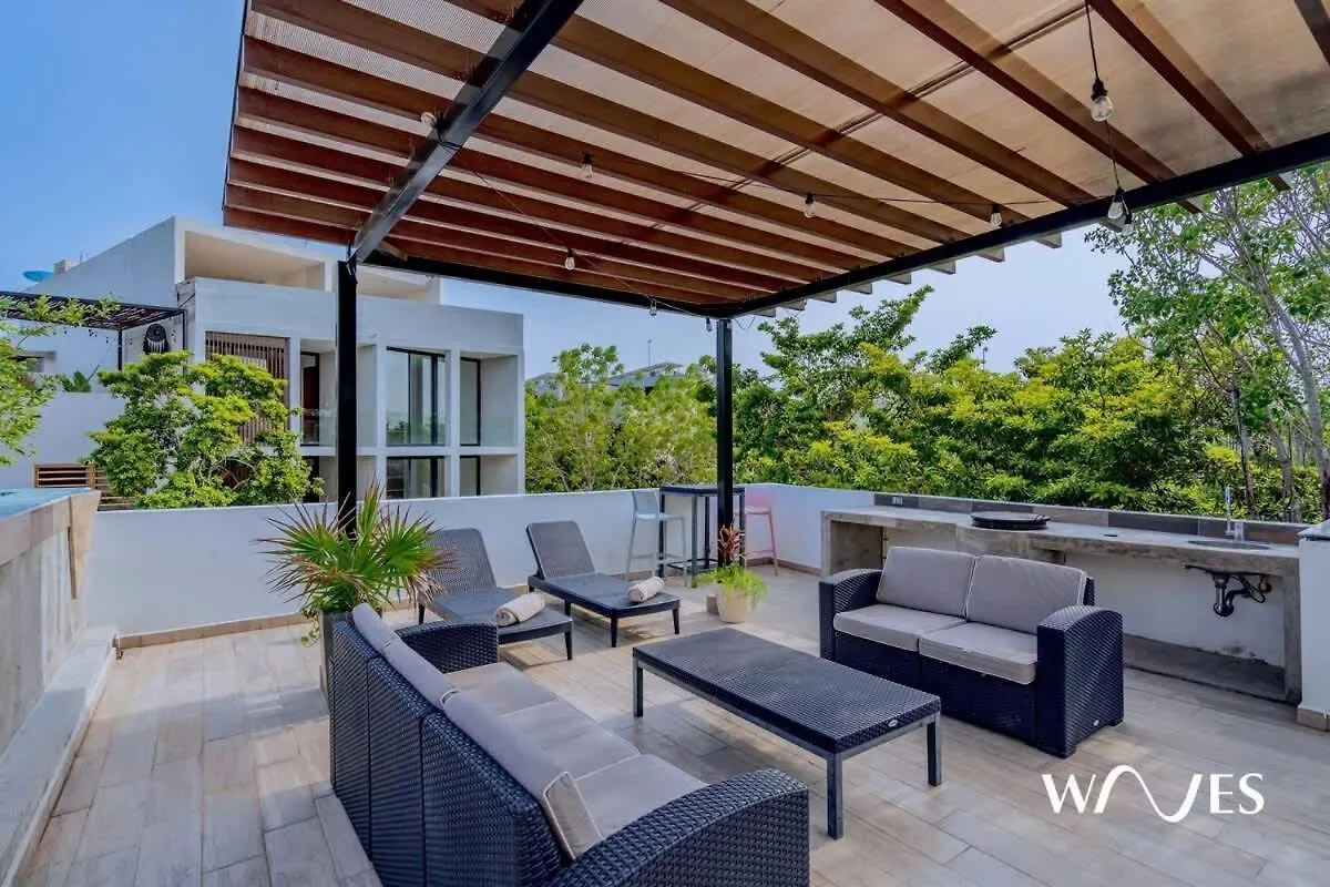 4 Bedroom Spacious Exclusive Townhouse With Private Rooftop And Pool Navio Tulum By Waves מקסיקו