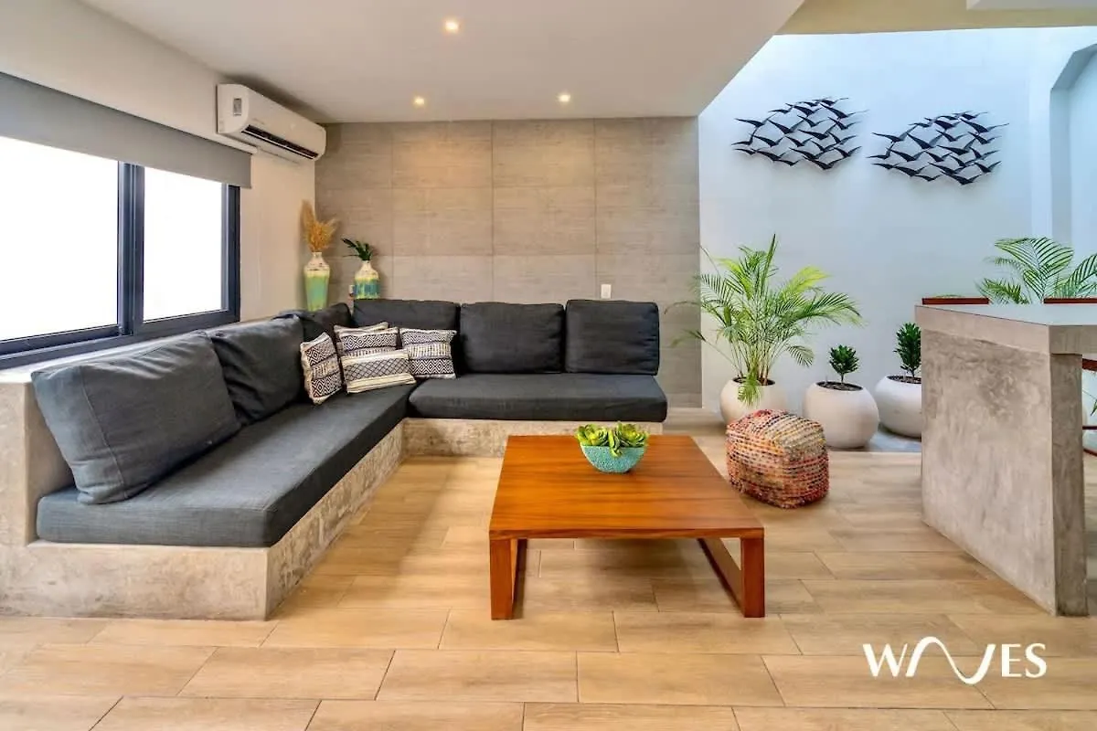 4 Bedroom Spacious Exclusive Townhouse With Private Rooftop And Pool Navio Tulum By Waves וילה